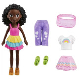 Polly Pocket Pacote Moda Shimmer & Shine Arco-iris - Mattel