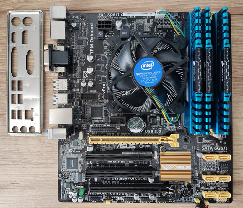 Combo Asus Q87m-e Lga 1150 + Core I5-4690 +12gb Ddr3 1600mhz