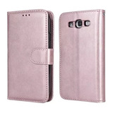 Capa Capinha Carteira Flip Rose Para Galaxy S21 Fe