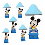 Lámpara De Buro O Tocador De Mickey Mouse Bebe 6 Piezas