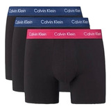 Boxer Brief Calvin Klein Azul/ Rojo Algodón 3 Pack Original 