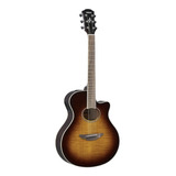 Guitarra Electroacústica Yamaha Apx600fm Para Diestros Tobacco Brown Sunburst Palo De Rosa Brillante