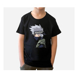 Polera Kakashi Hatake Naruto Equipo 7 Anime Niños Adultos