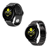 Correa Lisa + Correa De Eslabones Para Galaxy Watch Active