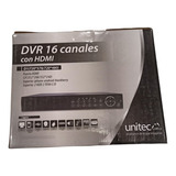 Dvr 16 Canales Analógico Unitec U-dvr-16hdmi