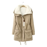 Parka Térmica De Invierno Para Mujer Con Capucha Gruesa