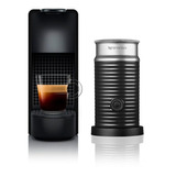 Cafetera Nespresso Essenza Mini Black Mini + Aeroccino Black