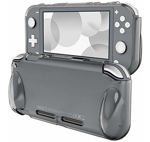 Carcasa Para Nintendo Switch Lite Agarre Facil Gris Oscuro