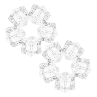 50 Cubitos De Hielo Falsos Reutilizables: Para Rock Transpar