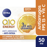 Crema Facial Antiarrugas Nivea Q10 Energy Fps 15 50 Ml