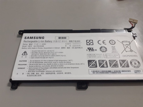 Bateria Original Notebook Samsung Np350xaa / Np300e5m