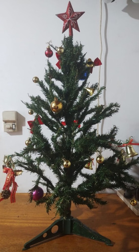 Árbol De Navidad 87 Cm Con Adornos