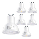 Pack 6 Ampolleta Led Gu10 Luz Calidaofria Lemulux           