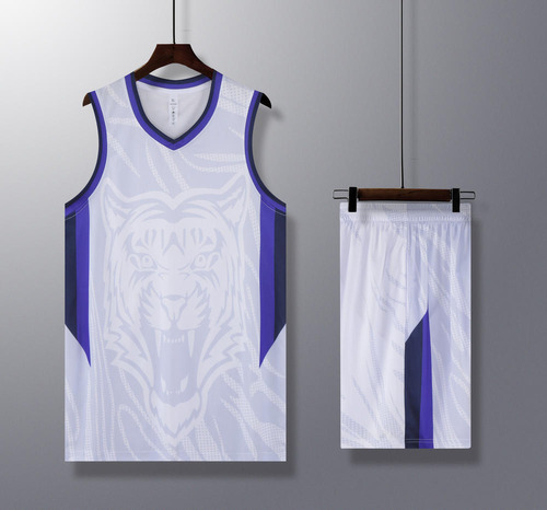 Uniforme De Baloncesto De Patrón Oscuro Delgado