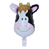 Globos Animales 30cm 10unidades Granja Cabeza Vaca