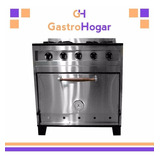 Cocina Industrial Eg 4 Hornallas 80 Cm Horno Pizzero Cc