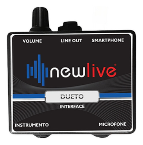 Interface De Audio New Live Dueto P/ Gravação Com 2 Canais