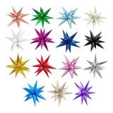 3 Globo De Estrella Picos 3d Star Magic 12 Puntas 26 Pulgad Color Combinacion Especial (indicar Como)