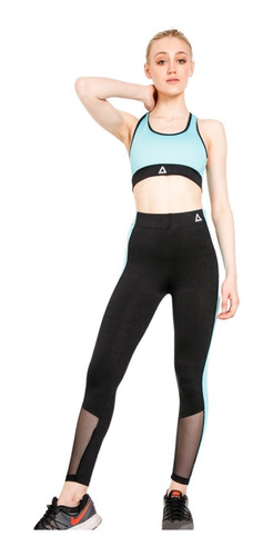 Conjunto Deportivo Magalí Top Y Calza Comb - Aerofit Sw 