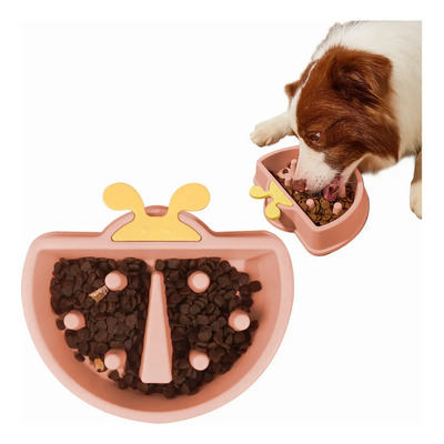 Plato Comedero Para Croquetas De Alimentación Lenta Slim Company Para Mascota Perro Y Gato Con Forma De Mariposa Color Rosa | MercadoLibre