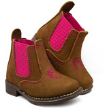 Botina Infantil Da Matta Castor Rosa Solado Toy Feminino