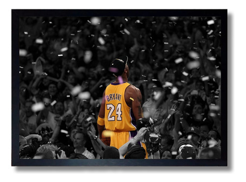 Quadro Poster Kobe Bryante Lakers Nba 33x43cm