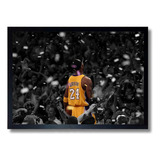 Quadro Poster Kobe Bryante Lakers Nba 33x43cm