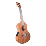 Ukulele Eletrico Concert P10 Pré Ampl. 2 Bandas Spring Us-23 Cor Marrom