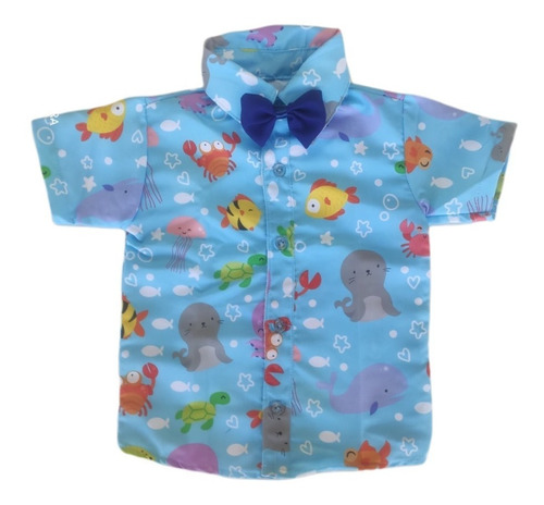 Camisa Fundo Do Mar Temática Social Festa Infantil
