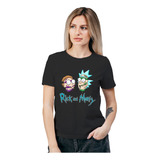 Polera Mujer Rick And Morty Melt Algodón Orgánico Wiwi