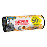 Saco Para Lixo 50l Dover Roll Super Econômico 30 Unidades