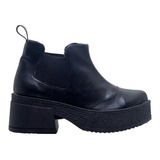 Bota Borcego Invierno Mujer Elastico Plataforma 