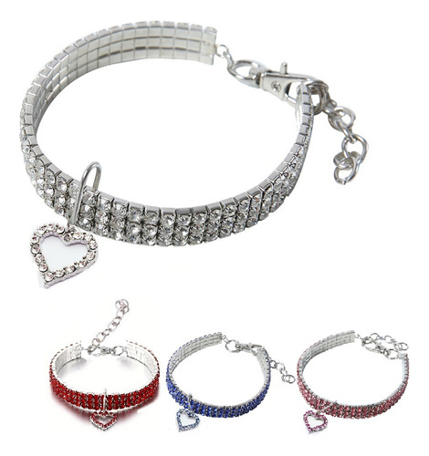 Collar Con Cristales Diamante Para Mascotas, Perritas, Gatos