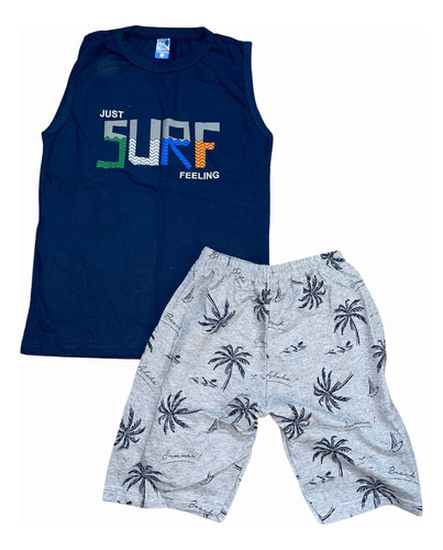 Kit 6 Peças Conjunto Juvenil Regata Estampada Short Elástico