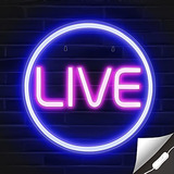 Lumoonosity Live Neon Signs - Led Live On Air Neon Lights Pa
