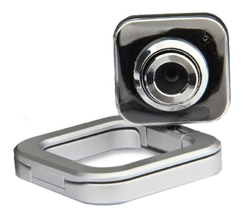 Webcam Con Microfono 480p Netmak Nm-web01 Sd 30fps Color Gris Videollamadas