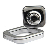 Webcam Con Microfono 480p Netmak Nm-web01 Sd 30fps Color Gris Videollamadas