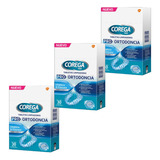 Corega Tabs 30 Tabletas Limpiadoras Pro Ortodoncia X 3 Cajas