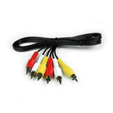 Cable Rca 3x3 Plug Macho Macho De Audio Y Video 1.8 Mts.