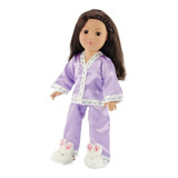 18 inch Doll Lavanda Pajama Set | Fits 18" American Gi.