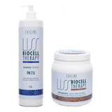 Kit Liss Biocell + Shampoo Liss X 1000ml.antifrizz 100%natur