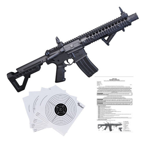 Rifle Crosman Dpms Sbr Full-auto .177 Bbs Co2 Xtreme C