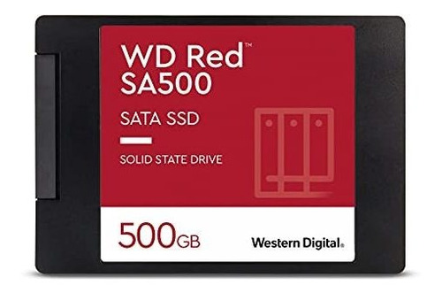 Western Digital Ssd Interno Wd Red Sa500 Nas 3d Nand De 500