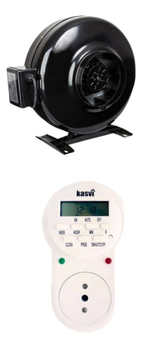 Kit Indoor Timer Digital + Extractor Gg 150mm