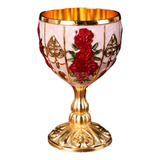 . Classic Vin Metal Wine Goblet Carving Pattern .
