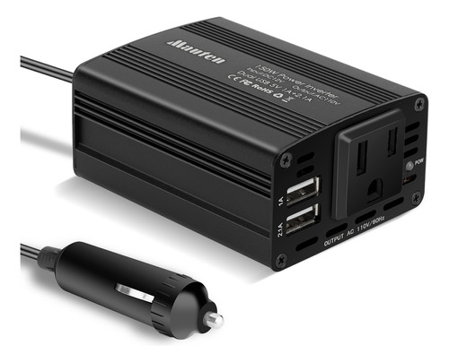 Convertidor Inversor De Alta Corriente Para Auto 150 W 2 Usb