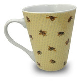 Set X6 Tazas Jarro Porcelana Biona Abejas Mug 400ml