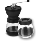 Moedor De Café Manual Com Pote De Vidro E Núcleo Em Cerâmica