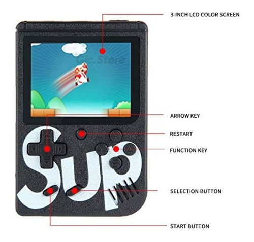 Sup Game Box Consola De Videojuegos Retro Portátil 400 Juego