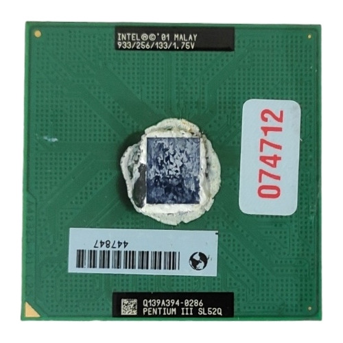 Processador Intel P3 933/256/133/1.75v Socket Pga 370 Antigo